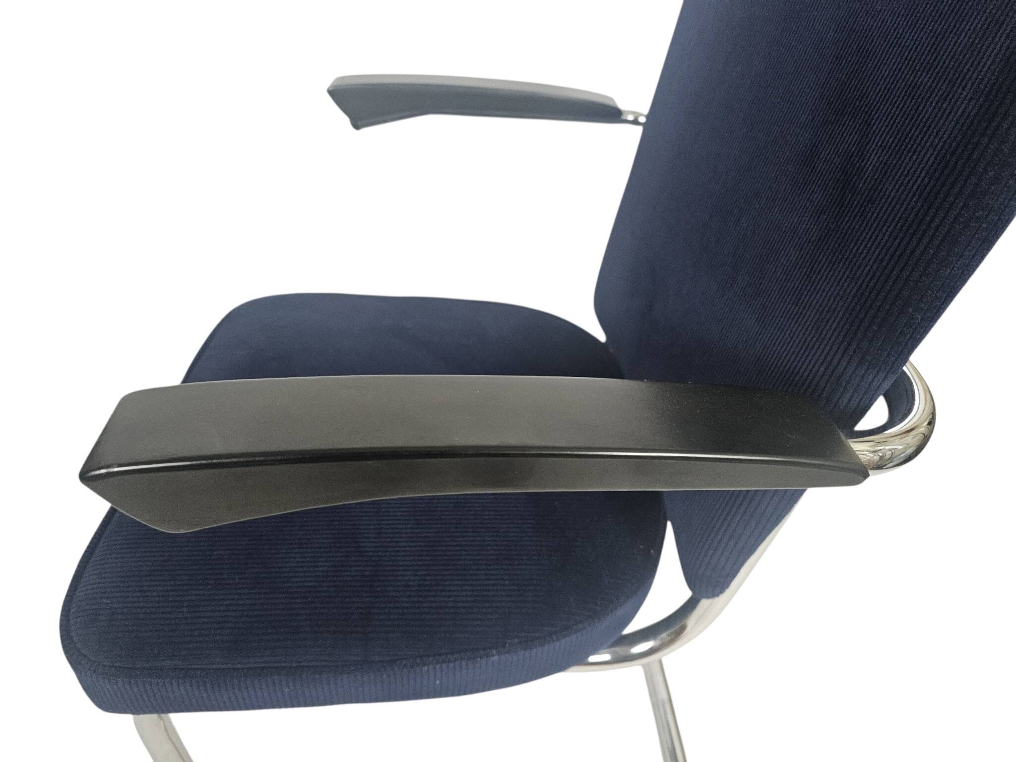 Dutch design - Gebr. de Wit - tubular frame - corduroy - chrome - Bakelite