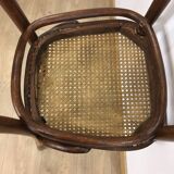 4 old wooden bistro chairs