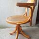 Fauteuil Thonet pivotant en bois