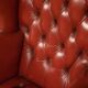 Stylish 20thc pair of english leather wing back armchairs c.1970