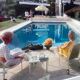 Original framed photograph of Aarons pool