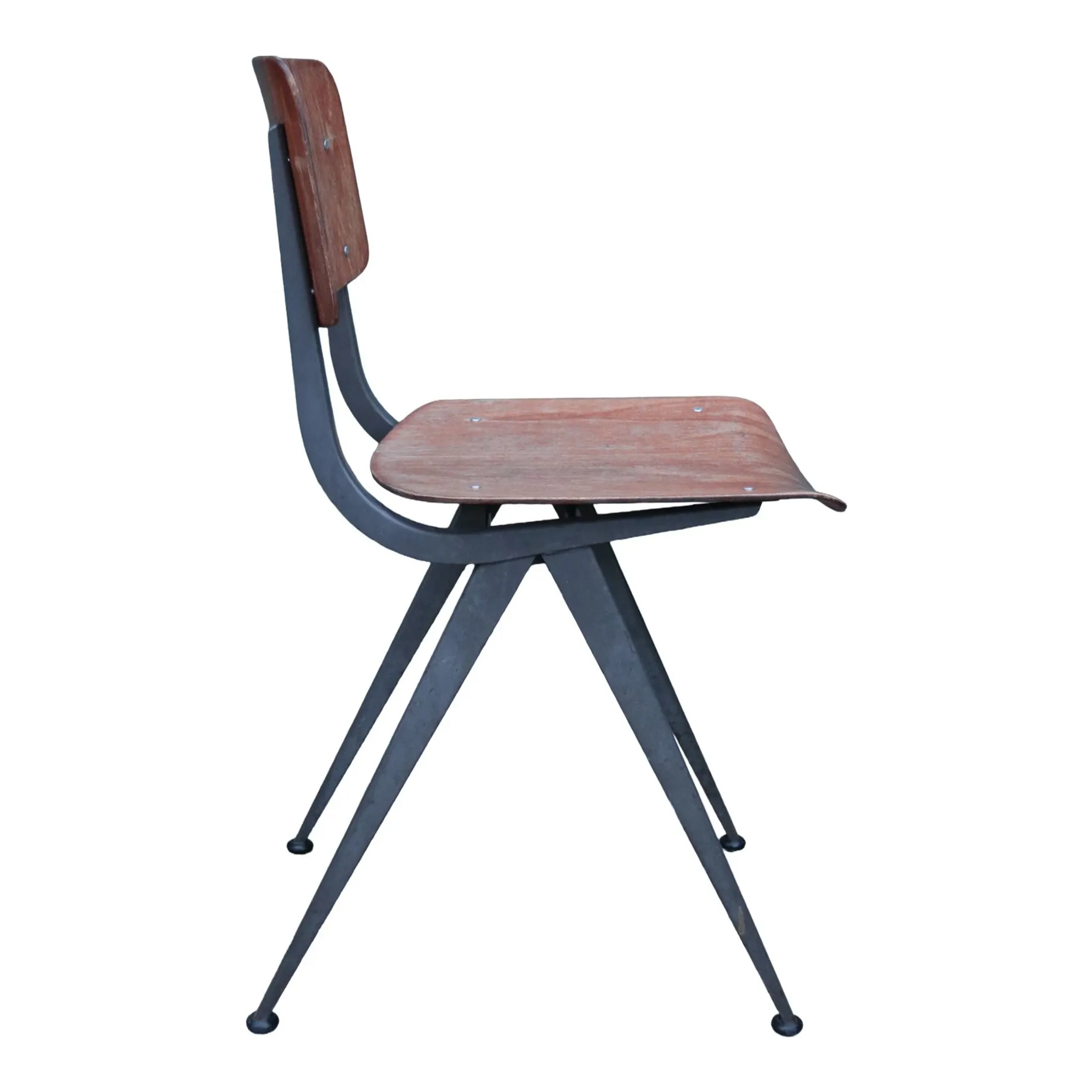 Vintage Presikhaaf chair – Pagholz and compass legs, 1960s