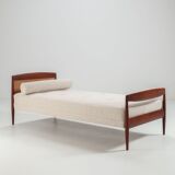 Scandinavian daybed in teak and cane Denmark 1960