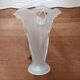 Vintage tulip vase in pressed molded glass