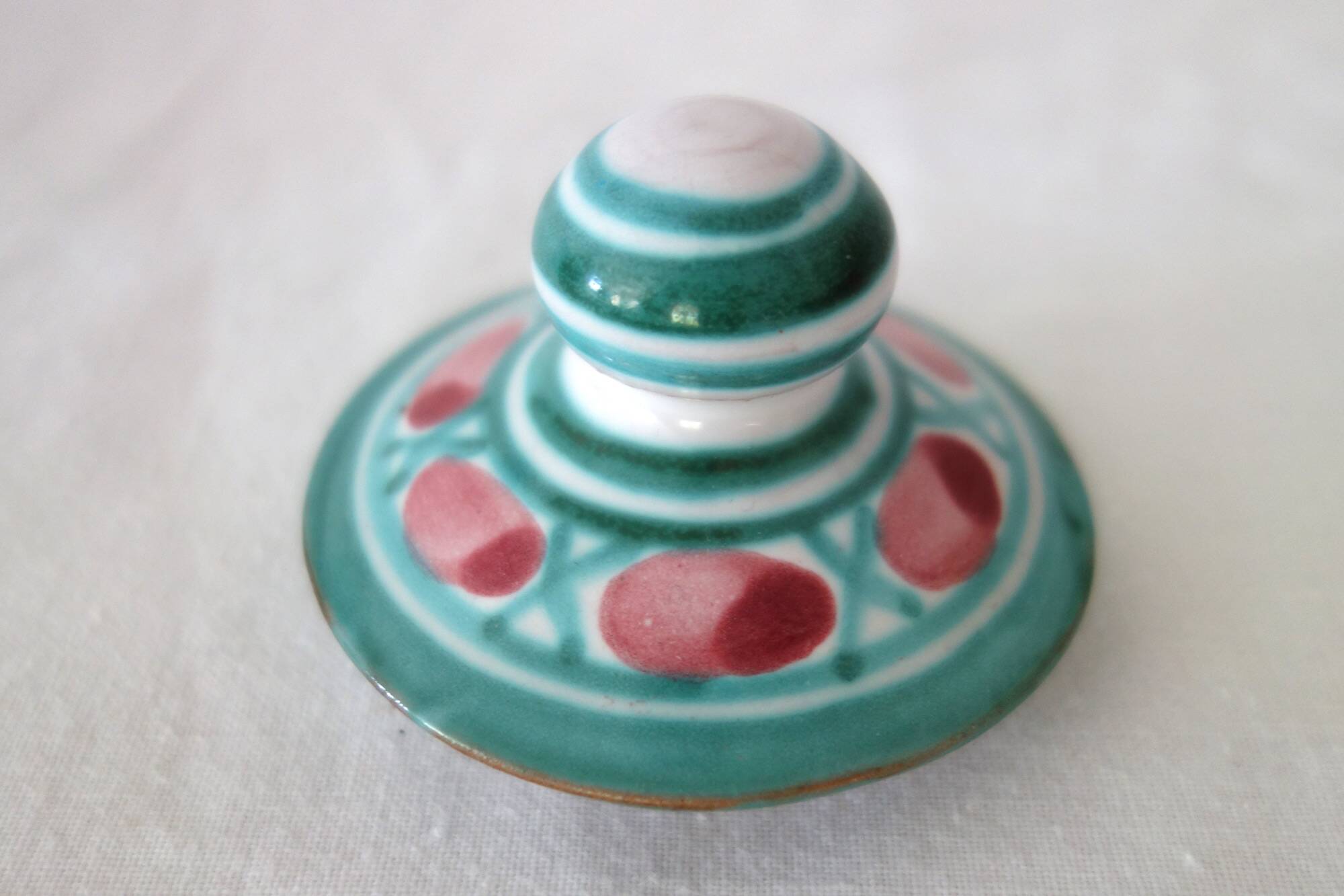 Old ceramic pot / sugar bowl, Robert Picault, Vallauris