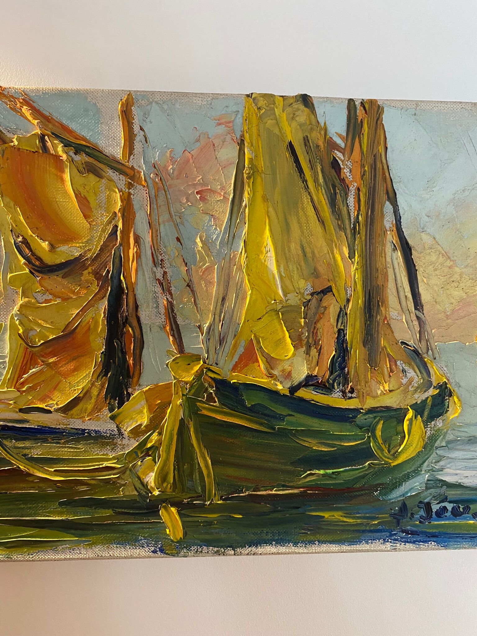Old painting, Marine signed, 70s/80s