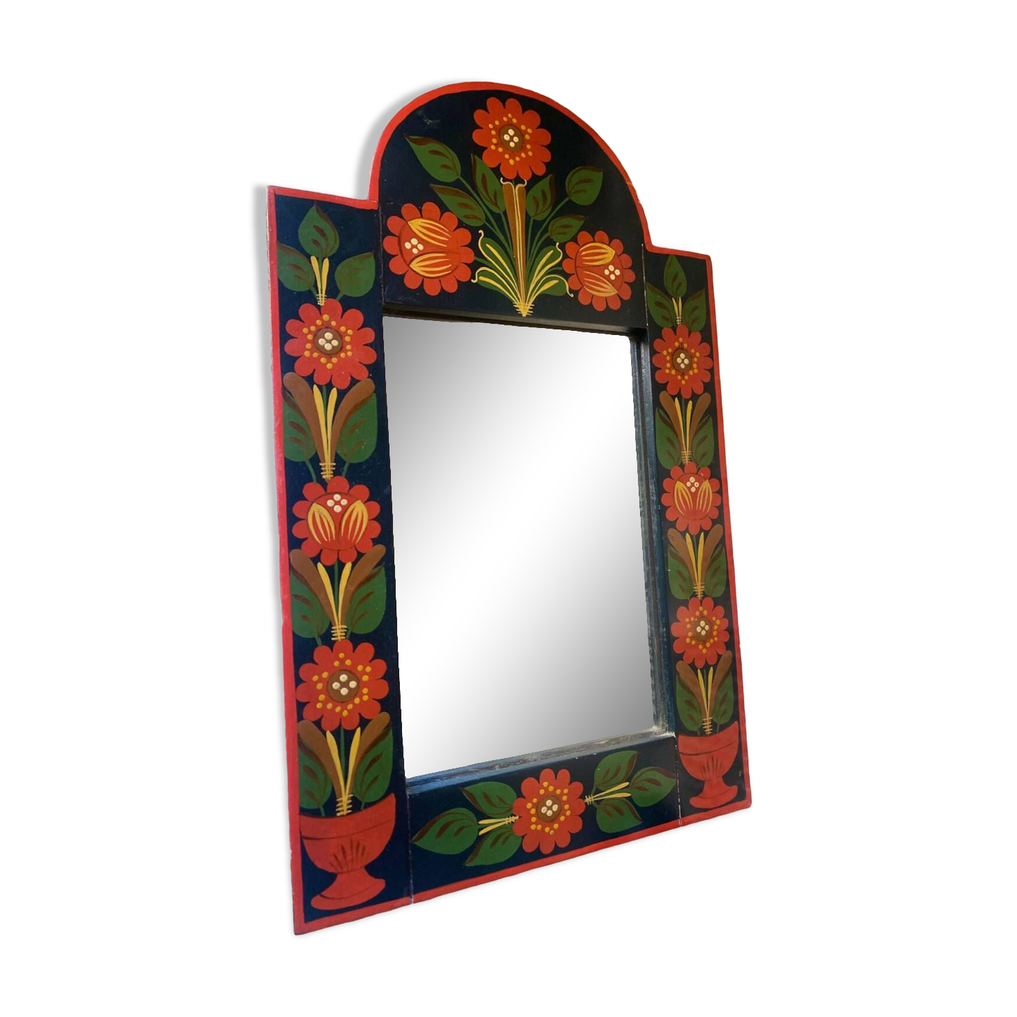 Vintage floral mirror