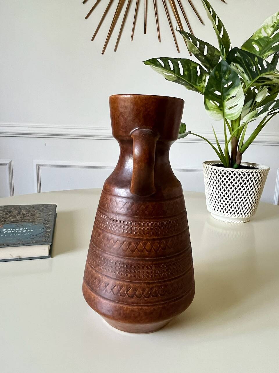 Vase West Germany brown