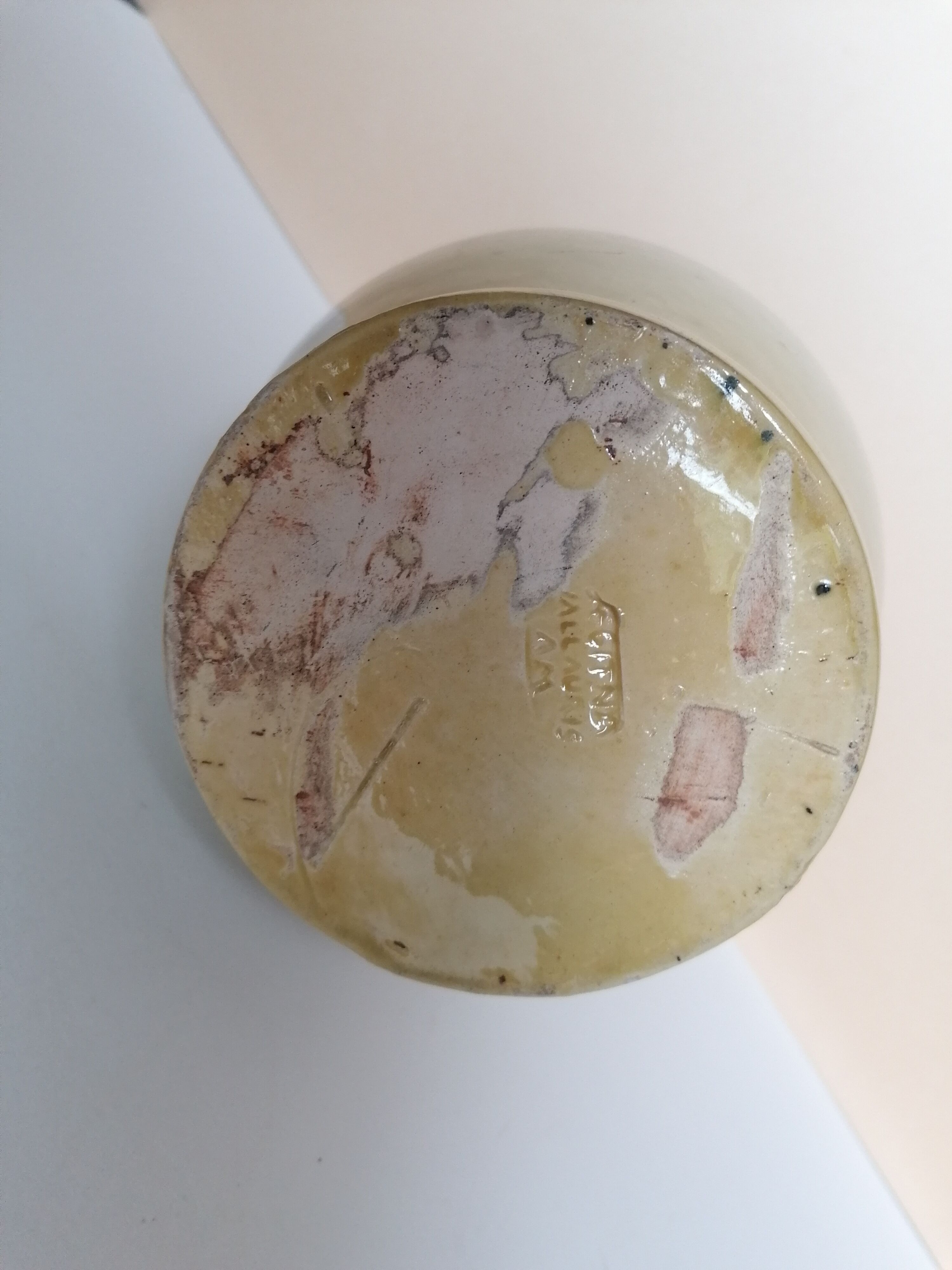 Vallauris gargoulette jug signed Aegitna