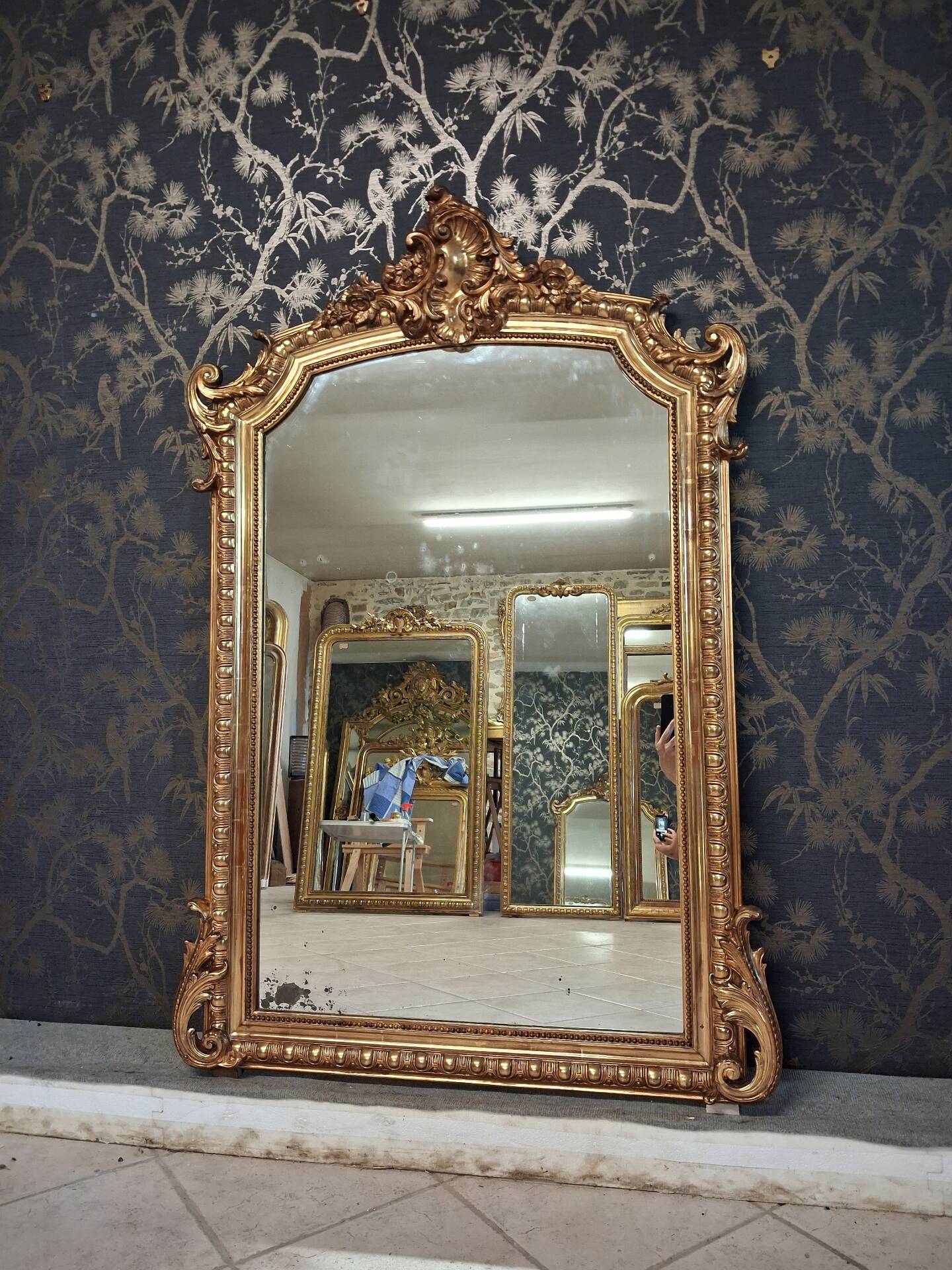 Mirror from the Napoléon III era 147 x 98