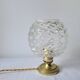 Brass and glass lamp