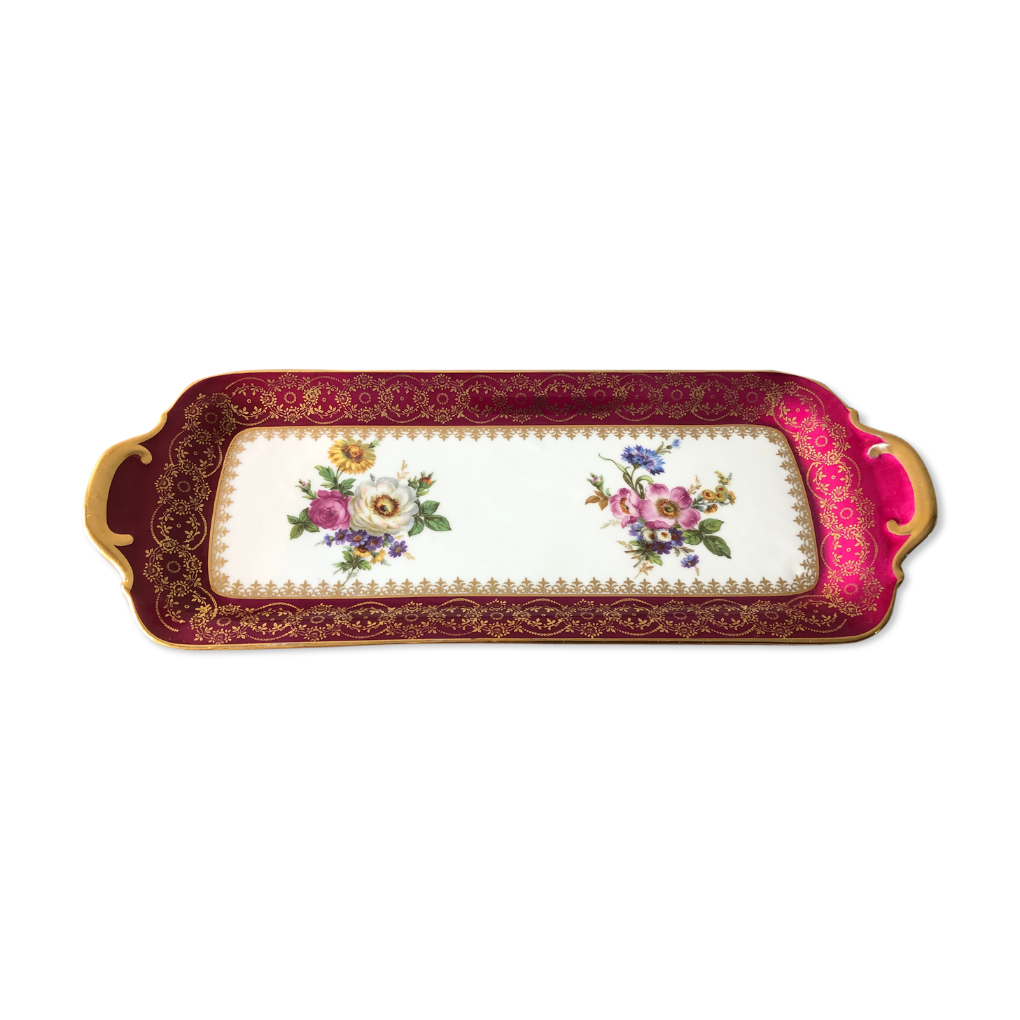 Cake dish, Limoges porcelain