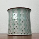 Mid-century modern studio pottery mug by Monika Maetzel, 1960s.