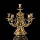 Pair of Japanese Candelabra - Meiji Base with Shakudo Decoration