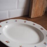 Grand plat à fleurs