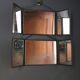 Miroir triptyque de barbier, Art Nouveau, circa 1900