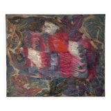 Signed abstract canvas