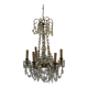Bronze chandelier with tassels and 6 light arms