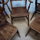 Antique Oxford Windsor chairs, 1850s set of 5