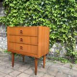 Vintage scandinavian teak chest of drawers