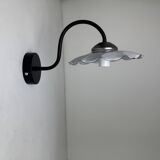 Pair of antique swan neck workshop wall lights