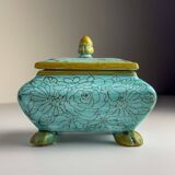 Vintage ceramic jewellery box by Maioliche d'Arte Cordivani for Ascoli Piceno, Italy, 1970s.