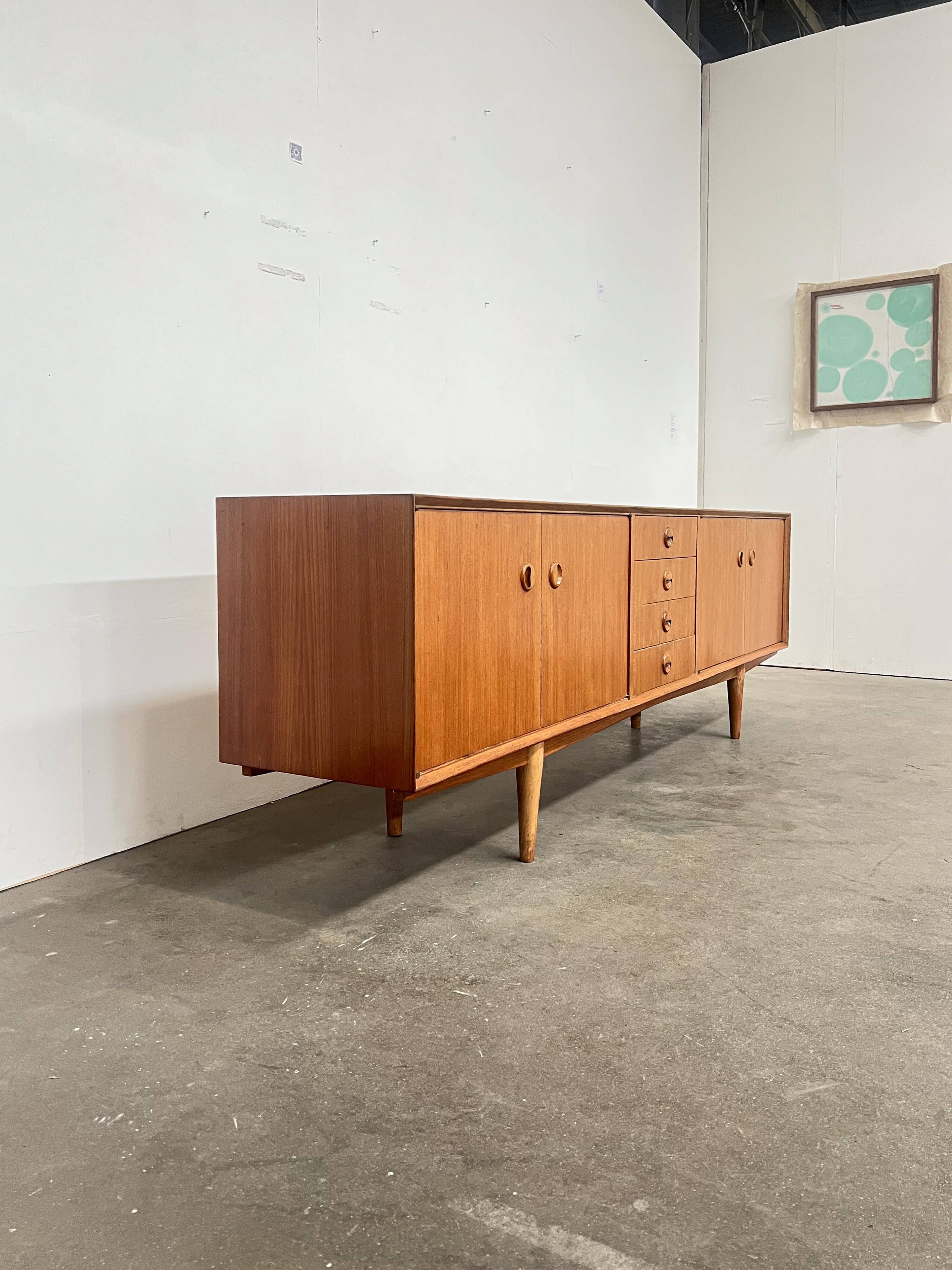 Vintage 1960s enfilade – Scandinavian sideboard 240 cm