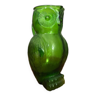 Vintage pitcher Kanawha green owl