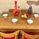 Table bistrot vintage annee 1950 en hetre