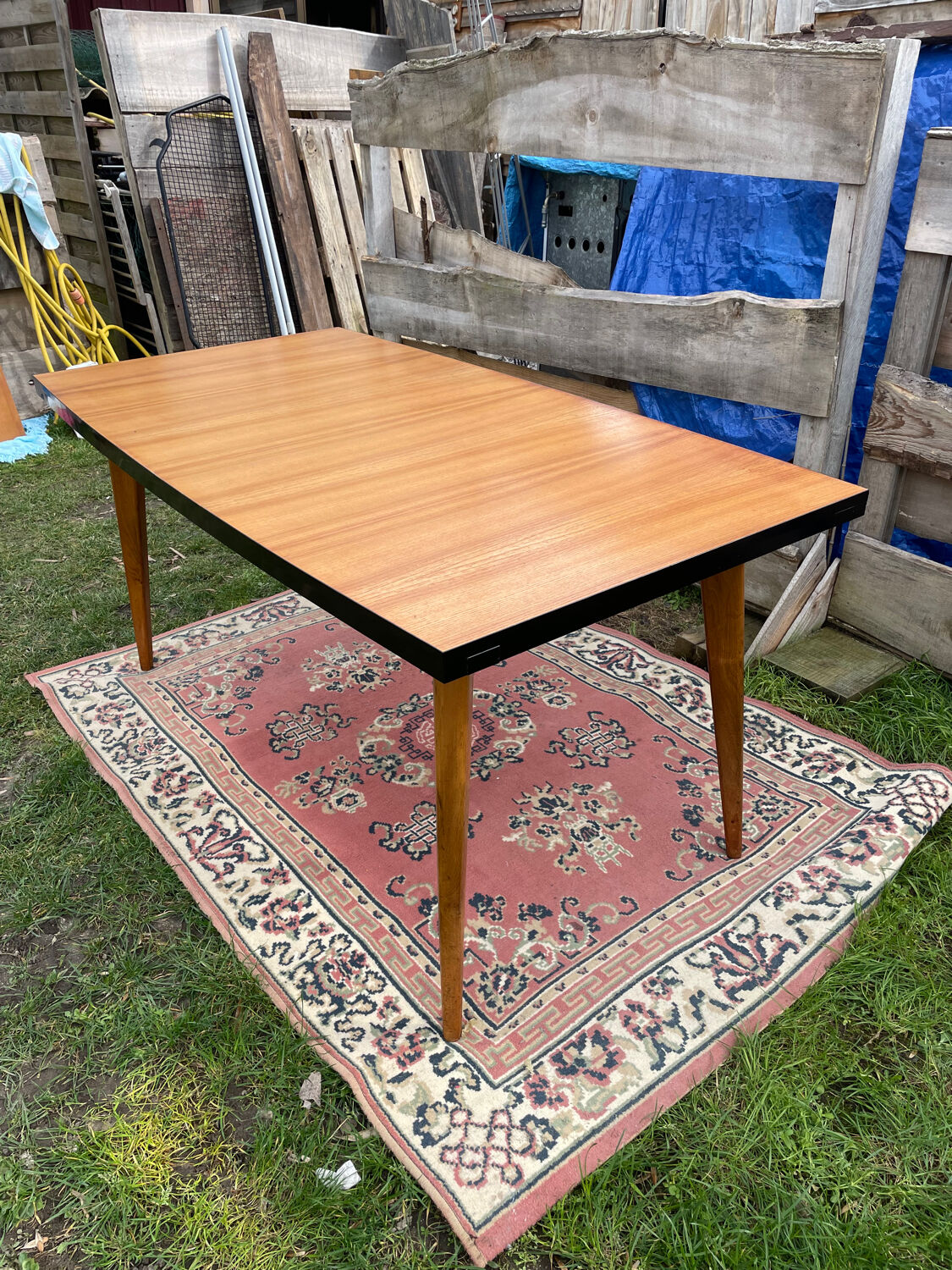 Vintage dining table designed by Charles Ramos from the 50s
