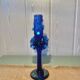 Handcrafted blown glass candle holder