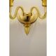Modern Amber Murano Glass Sconce with Elegant Linear Design