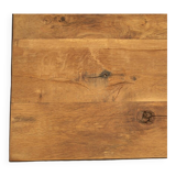Minimalist Table in Iron and Recycled Oak
