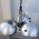 Suspension Lustre Space Age 1970 Eyeball Massive Art Belgium brushed aluminium