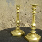 Pair of antique candle holders