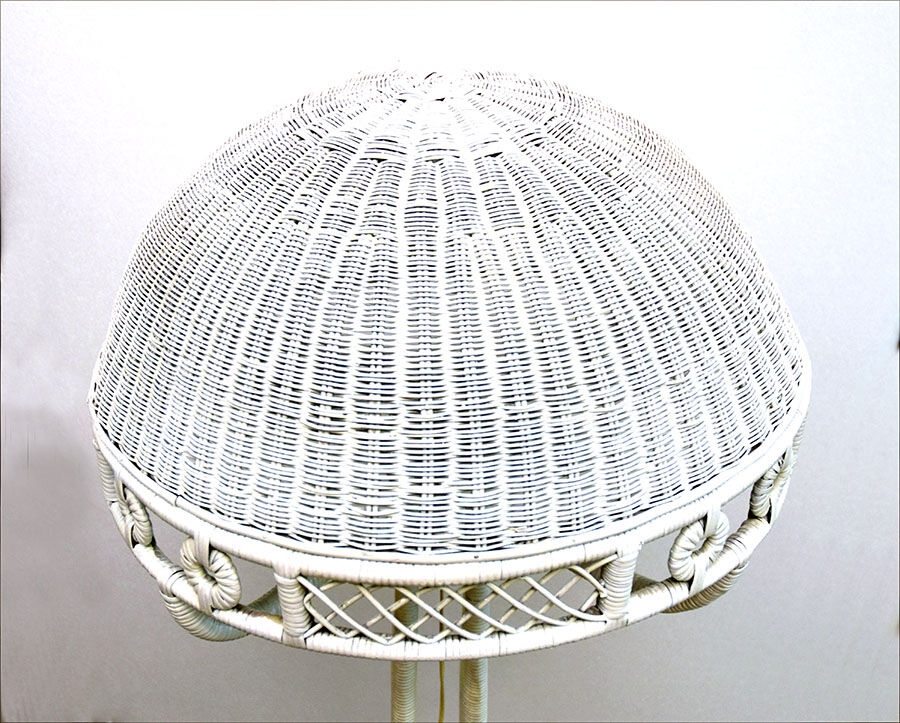 Italian mid-century rattan floor lamp, 1950s