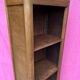 High wooden shelf with compass base vintage 1950