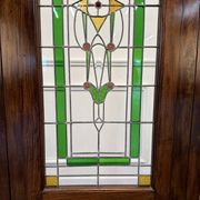 English Colonial Stained Glass Room Divider