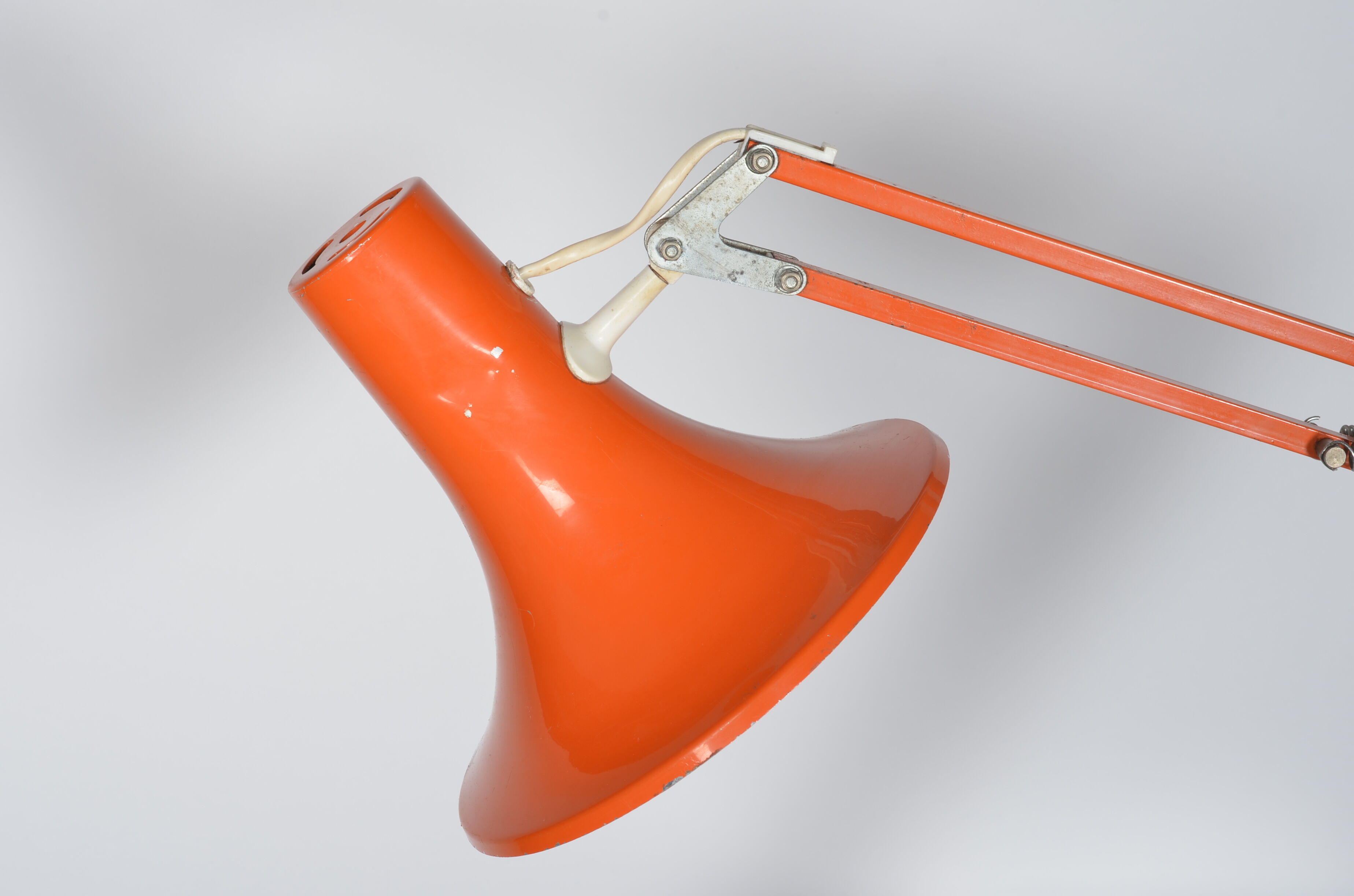 Orange architect lamp
