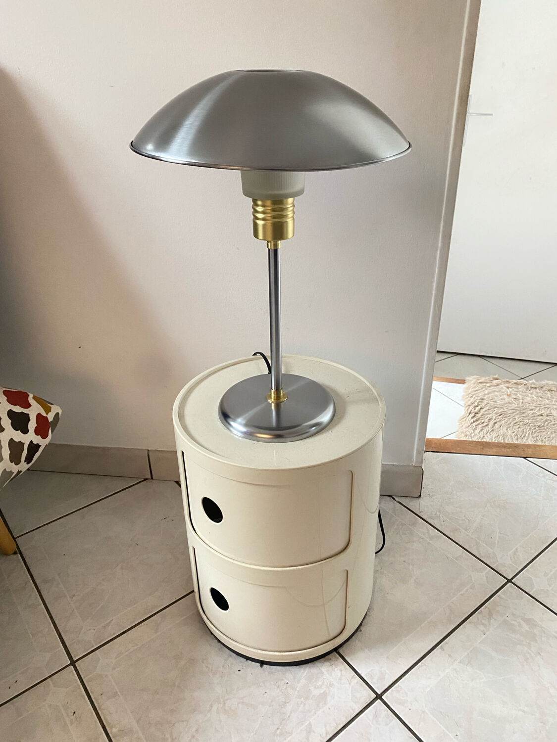 Vintage 1990s IKEA ocean liner design desk lamp