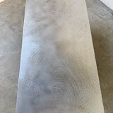 Handcrafted metal coffee table from the 1970s