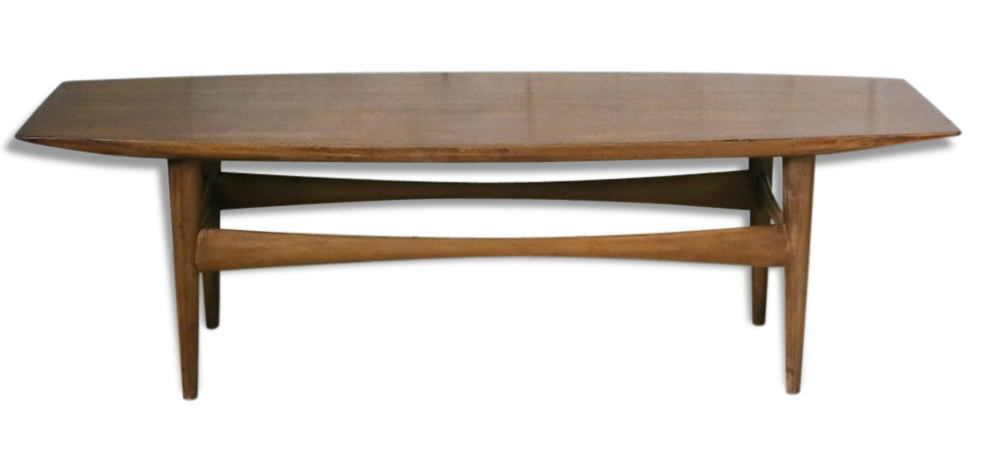 Tres Belle Grande Table Basse Vintage De Style Scandinave Des Annees 60 Selency