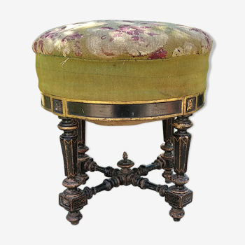 Tabouret de piano Napoléon III