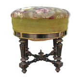 Tabouret de piano Napoléon III
