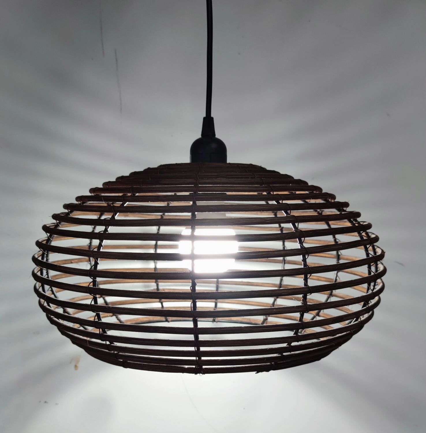 Rattan pendant light