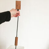 Suspension in perspex and teak