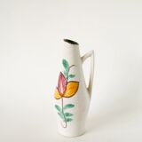 Ceramic vase, floral patterns, made in Germany, 1970.
