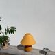 Table lamp in turned wood, ball 1990