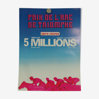 Original National Lottery Triumph Prize Poster