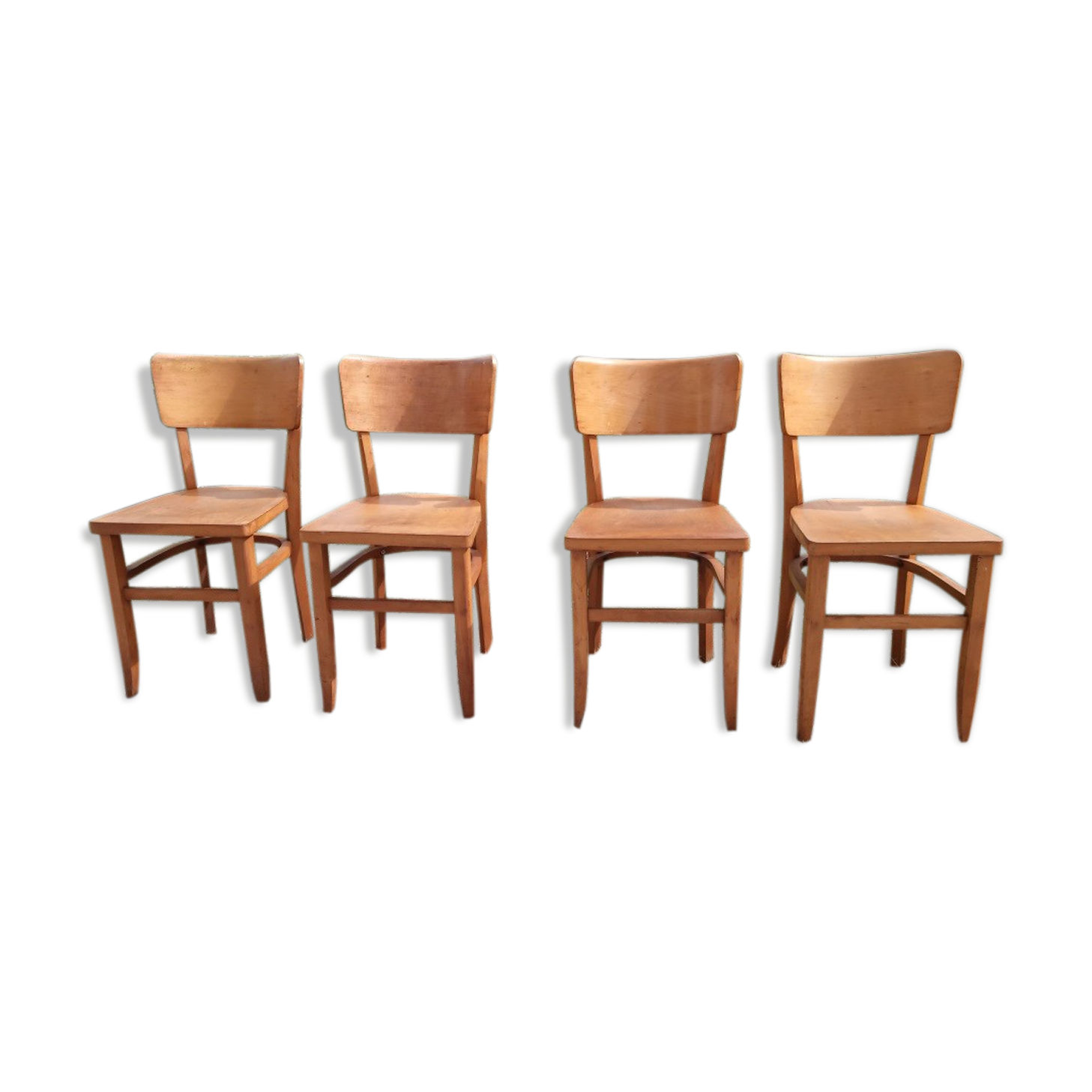 Lot of 4 bistro chairs